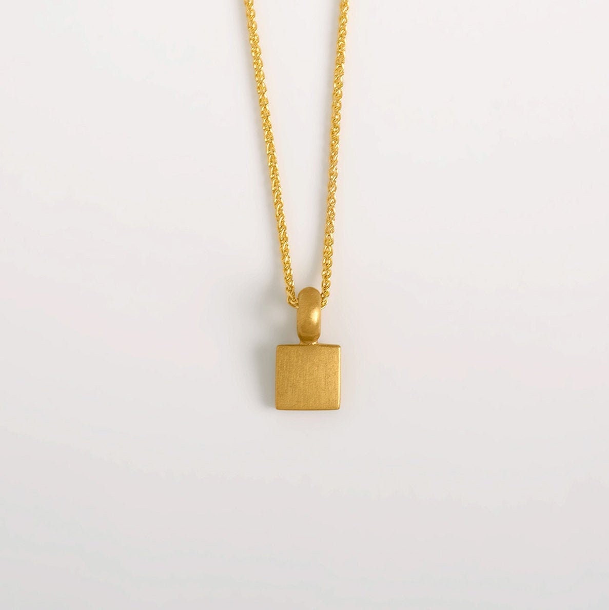 Minimalist 22 Kt Solid Gold Necklace 14 