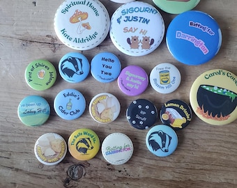 The Archer's Badges, a selection large and small.