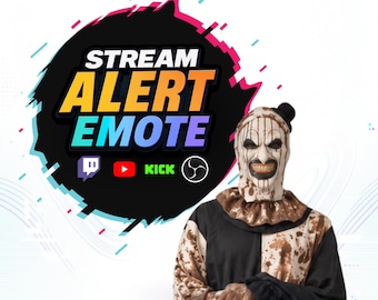 Clown Up To No Good Twitch Alert & Emote Pack | Funny Clown Meme, Transparent WEBM, Sound + Silent