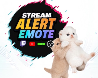 Cats Spinning and Dancing Twitch Alert & Emote Pack | Funny Animated Cat Meme, Transparent WEBM, Sound + Silent