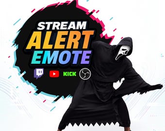 Ghost Face and Michael Myers Dancing Halloween Twitch Alert & Emote Pack | Funny Halloween Meme, Transparent WEBM, Sound + Silent