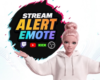Barbie Dancing Deep Sea Diver Twitch Alert & Emote Pack | Funny Animated Doll Meme, Transparent WEBM, Sound + Silent