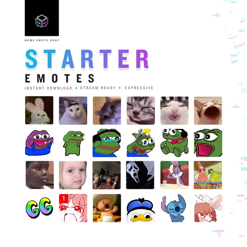 1750+ Twitch Emotes & Discord Emotes | Animated Meme Emotes Pack | Pepe, Anime, Cat Reactions | 7TV BTTV GIF Download image 3