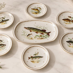 希少　フィリップデズリエ リモージュ Caraibes プレート 4枚 フランス Vintage philippe deshoulieres limoges plates - Etsy 日本