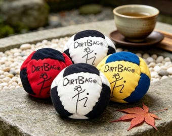 Dirtbag Kick Bag, Soft Suede Surface Sand Filled Hacky Sack Toy