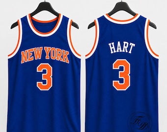 Josh Hart 3 basketlinne | New York-stil blå tröja ärmlös streetwear | Unisex sporttröja för fans