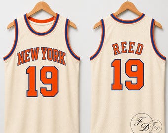 Camiseta sin mangas de baloncesto Reed 19, camiseta retro de los New York Knicks, camiseta deportiva sin mangas estilo vintage, regalo para fans de la NBA