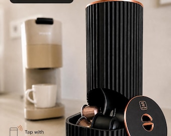 Nespresso Pod Holder with NFC | Coffee Capsule Organizer | Smart Coffee Station | Gift for Coffee Lovers | Reorder with one tap