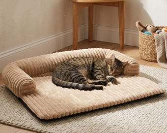 Washable Plush Pet Sofa Bed for Cats and Small Dogs – Cozy Removable Nest & Soft Indoor Kennel – Perfect Gift for Pet Lovers