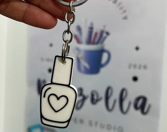 Keychains in various styles and colors.