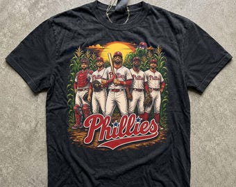 Phillies Field of Dreams Shirt, Phillies Cornfield Tee, Black Baseball Fan Tee, Phillies Gift, Unisex Sports Shirt