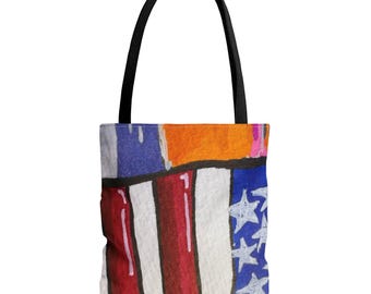 Bolso tote personalizado con estampado geométrico abstracto / Estampado integral (AOP)