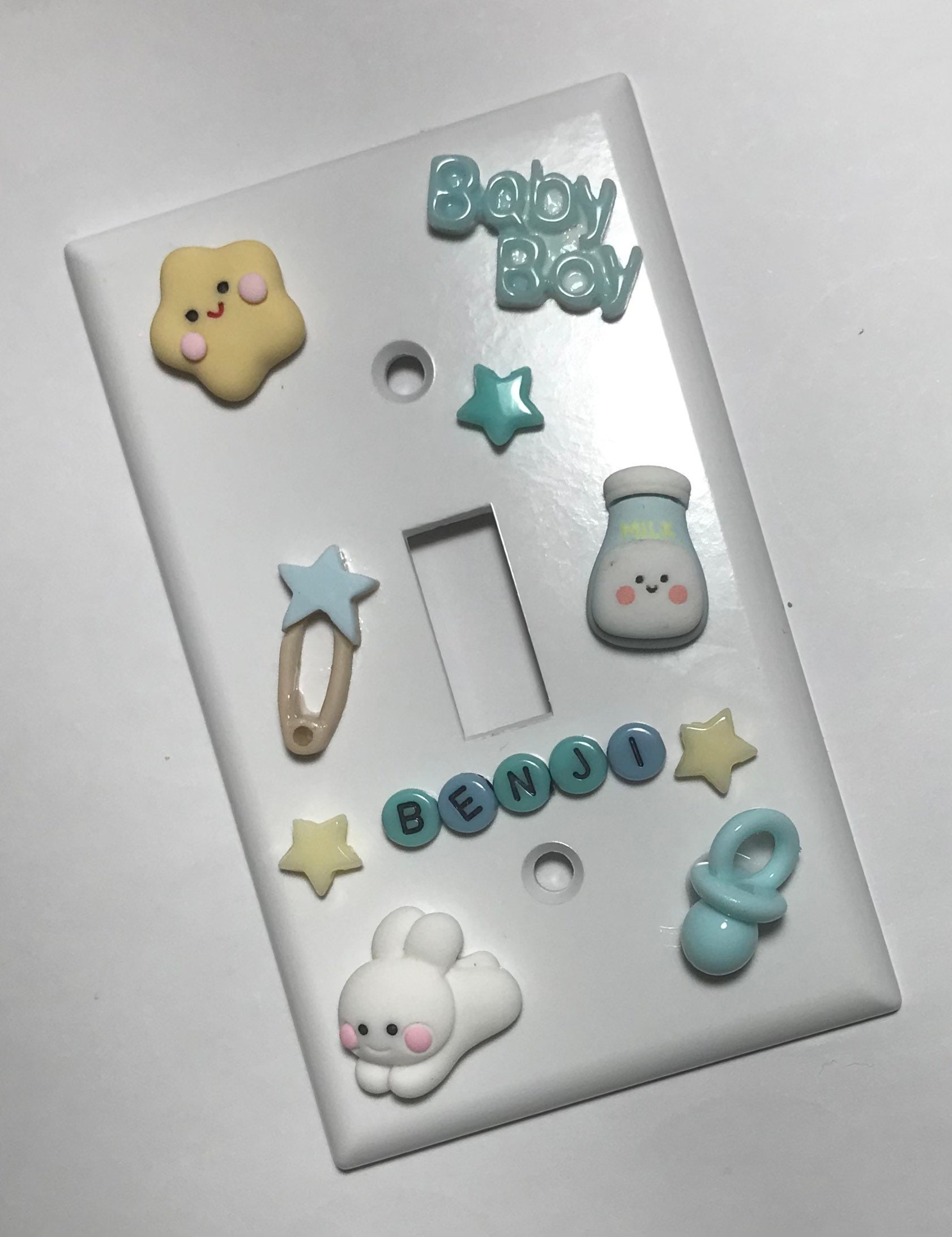 Personalized Baby Boy Light Switch Plate Etsy