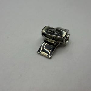 Zapięcie zatrzaskowe Longines do paska skórzanego Longines, srebrna stal, 16 mm, 18 mm