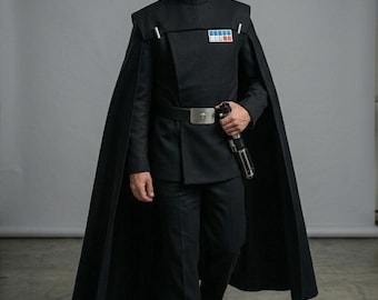 Galactic Empire officier zwart cosplaykostuum | Star Wars keizerlijk uniform