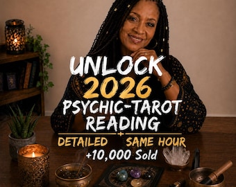Lectura de tarot psíquica para 2026, pronóstico a 12 meses, amor y carrera