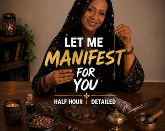 Permítame manifestar para usted / Lectura de mediumnidad, lectura psíquica, ritual personalizado, amor, suerte, carrera, para usted, personalizado, misma hora