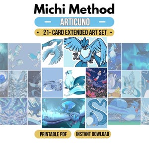 Articuno Michi Method Binder Art – 21 Printable Inserts (Digital Download)