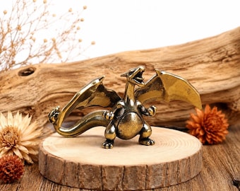 Vintage Large Brass Dragon- Aged - Etsy