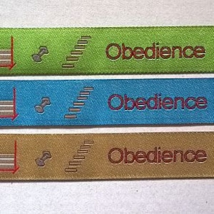 dogsport woven jacquard ribbon  Obedience