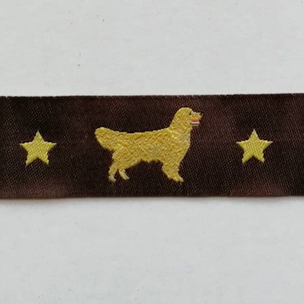 Hunde Webband Golden Retriever, Hundeborte, Material für Hundehalsband