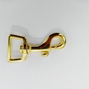 Mousqueton en laiton, 20 mm, élégant, matériau pour laisse de chien