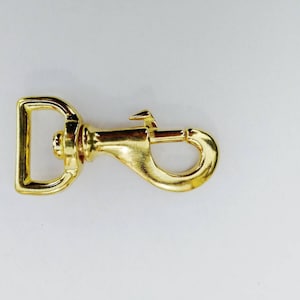 Mousqueton en laiton, 25 mm, matériel pour laisse de chien