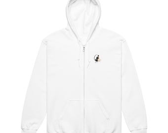 Sweat à capuche épais unisexe zippé