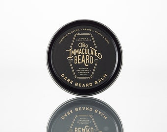 Tobacco Caramel Beard Balm Dark | Immaculate Beard | Groomsman Beard Gift