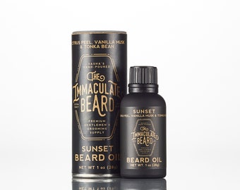 Óleo para Barba Citrus Vanilla: Aroma Sunset, Óleos Vegetais Naturais