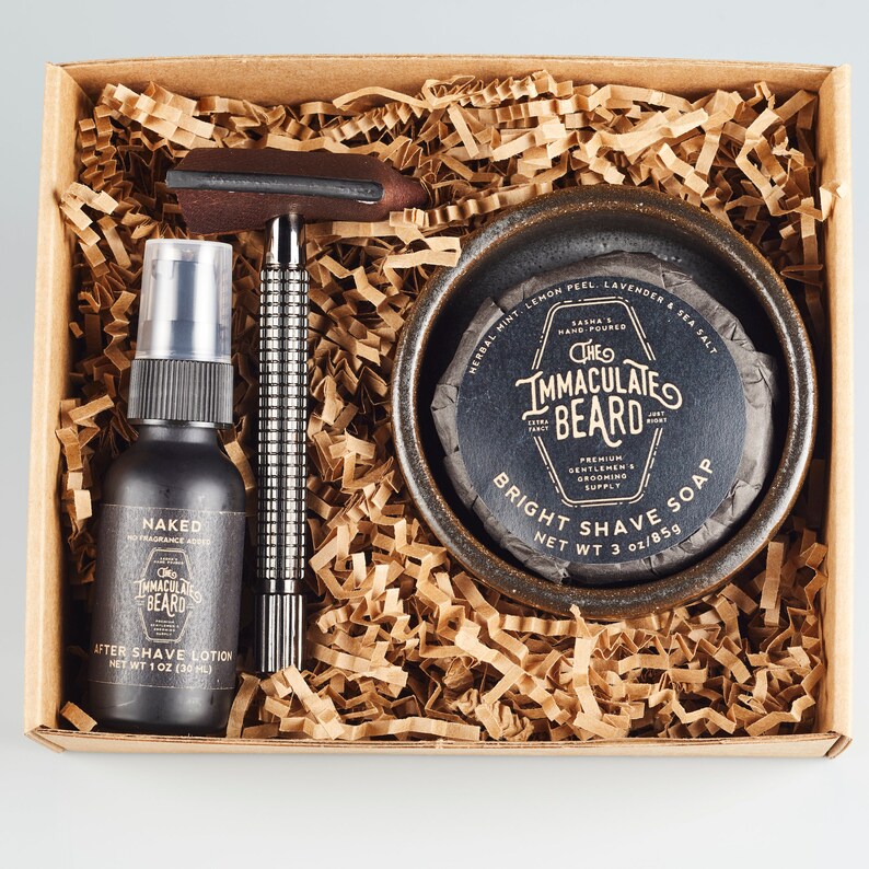 SashasHandPoured Beard Shaving Set - Thumbnail 5