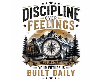 Construido por Discipline PNG, diseño Mountain Compass Adventure, descarga digital