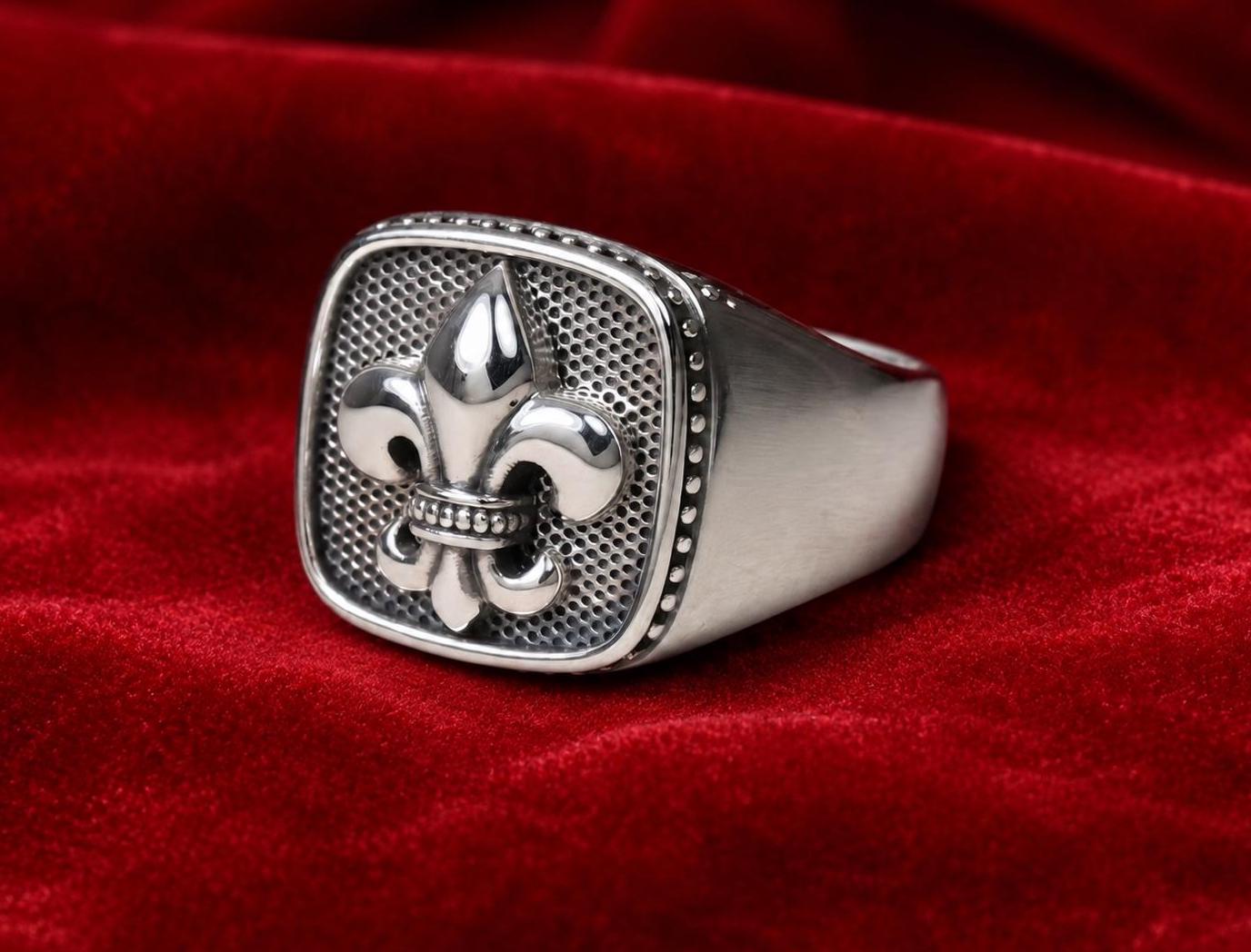 Fleur de lis ring - Etsy 日本