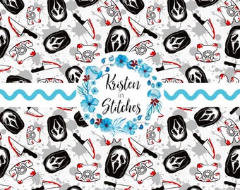 Horror/halloween Seamless File//scream-pink - Etsy