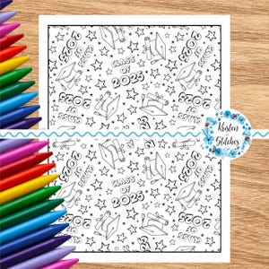 Classe de 2025 Coloriage imprimable 8,5 x 11 téléchargement immédiat PDF et fichier PNG L'obtention du diplôme maternelle Grade School Diplôme Activités