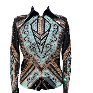 Showmanship, Horsemanship, Western pleasure Rail Jacket Preciosa Crystals