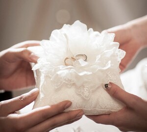Paire De Jarretelles De Mariée En Dentelle Bleue - Avec Pendentif Cœur - Élastique Taille Unique - Accessoire De Mariage