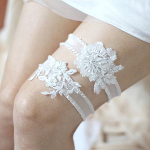 Sequin garter set, bridal garter set, wedding garter set, wedding garters, bridal garter belt image 3