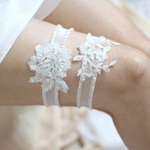 Sequin garter set, bridal garter set, wedding garter set, wedding garters, bridal garter belt image 2