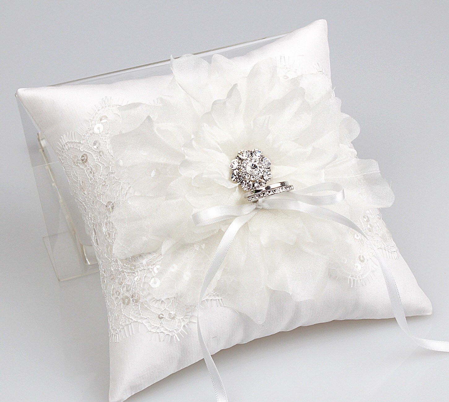 Lace ring pillow wedding bearer ring pillow ring bearer Etsy