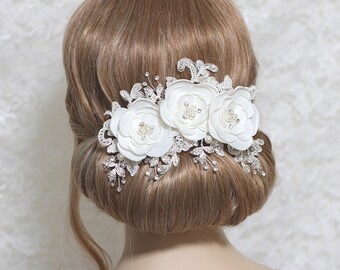 Bridal headpiece, bridal hair accessories, bridal hairpiece, bridal hair clip, wedding hair, Hair Accessories
