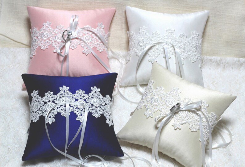 Wedding Ring Bearer Pillow Pink Ring Bearer Pillow Royal Etsy