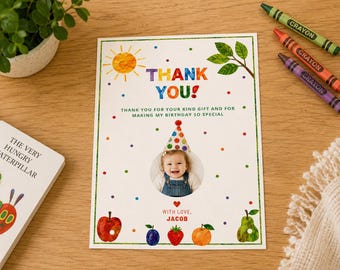 The Very Hungry Caterpillar Thank You Card (Digital Download)