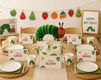 The Very Hungry Caterpillar Name Placecards (Digital Download)