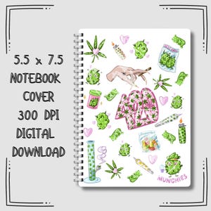 420 Notebook Cover 5.5 x 7.5 Digital Download 300dpi