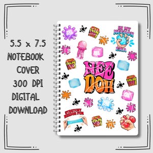 Needoh Notebook Cover 5.5 x 7.5 Digital Download 300dpi