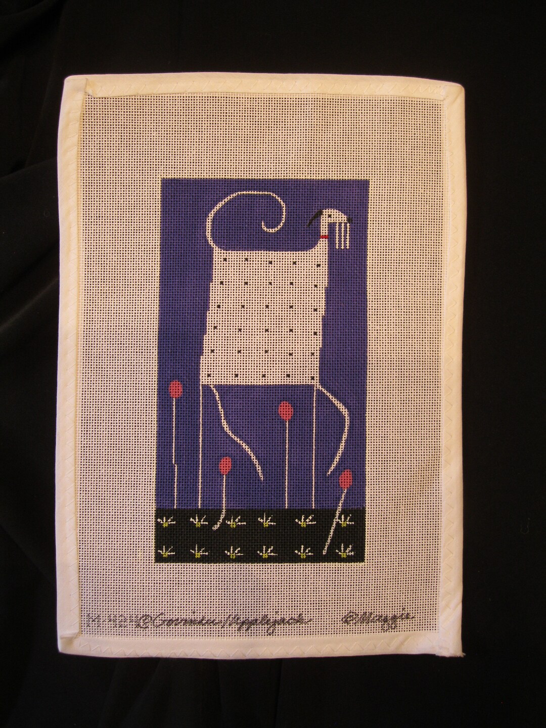 Maggie Needlepoint canvas sold with or without threads and
