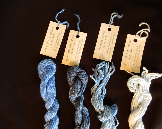 Silk and Ivory Yarn Brown Paper Packages 4 Partial Skeins Etsy