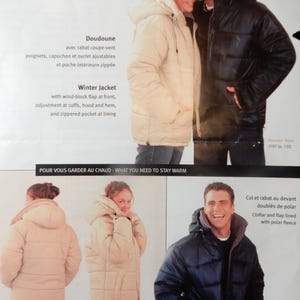 Jalie #2108 winter jacket with hood and collar, includes sizes child 22&quot; chest thru adult chest 47&quot;, uncut paper pattern, Canadian company