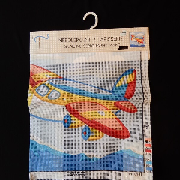 Airplane Needlepoint Etsy